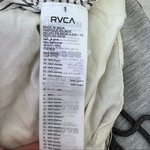 RVCA Gray and White Mini Dress - Picture 5 of 6